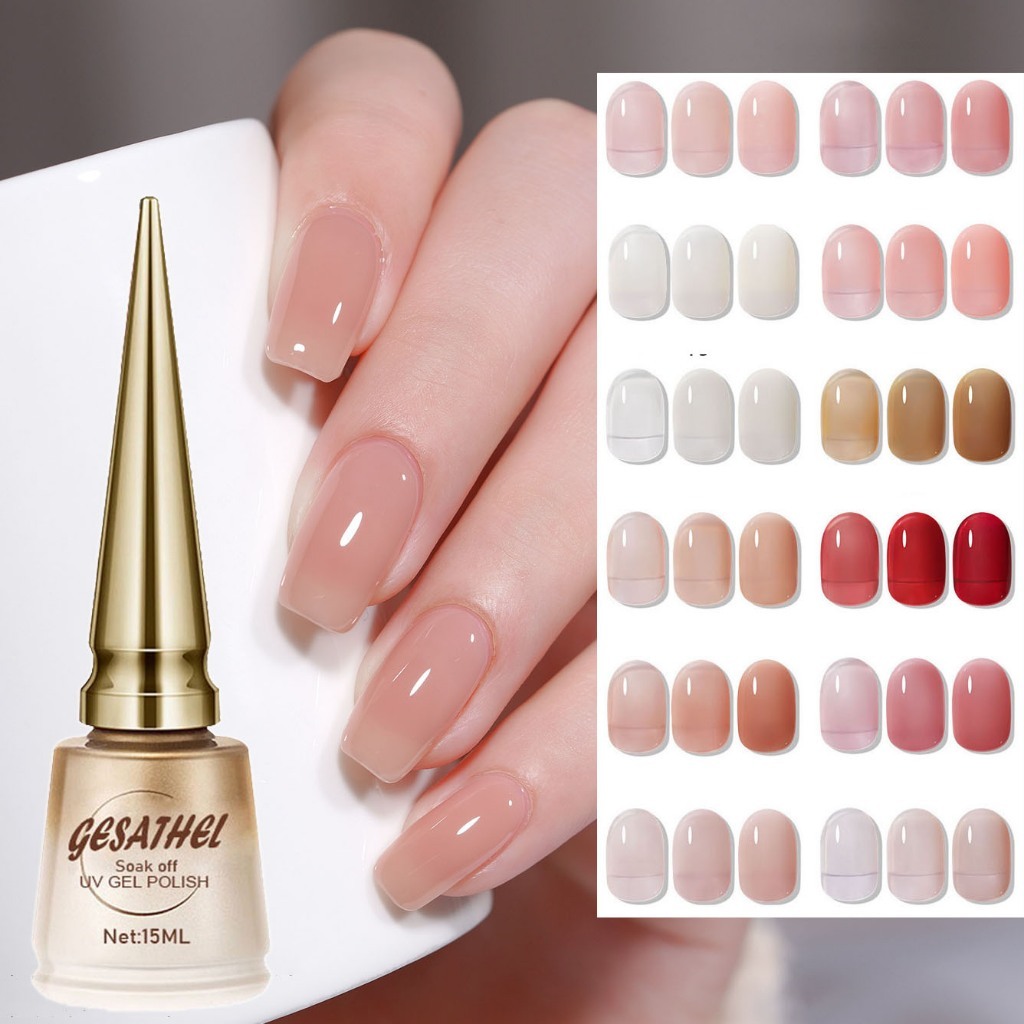 Nail Gel Polish 15ml Nail Colorful Long Lasting Soak Off Uv Art Base TopCOAT Nail Polish Gel