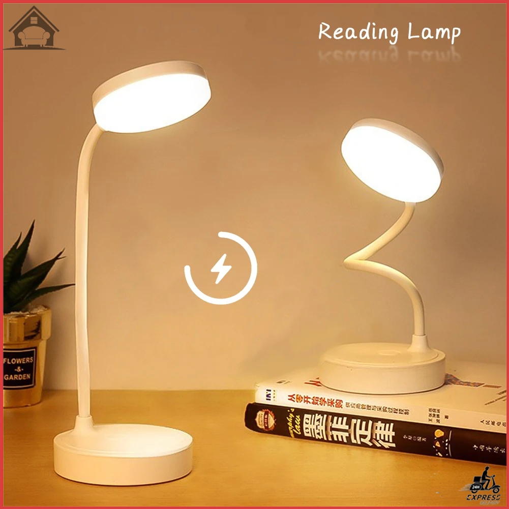 LED Table Lamp Rechargeable Study Desk Lamp USB Wireless Reading Light 3 Modes Dimming Light【Hot】
