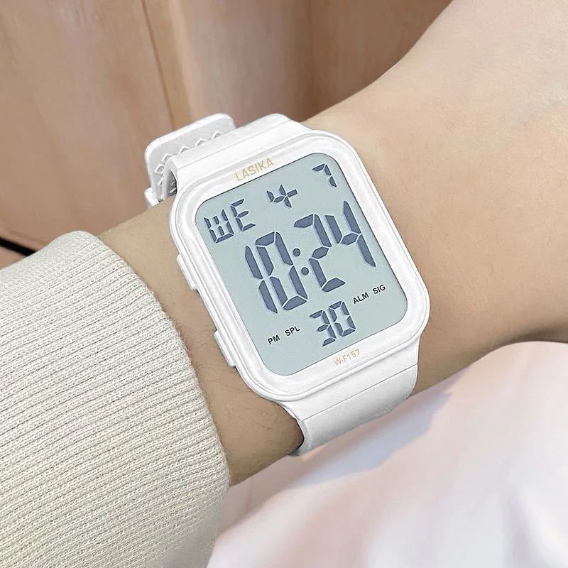 W-157 Water Resistant Sports Digital Fashion Watch For Unisex W0298