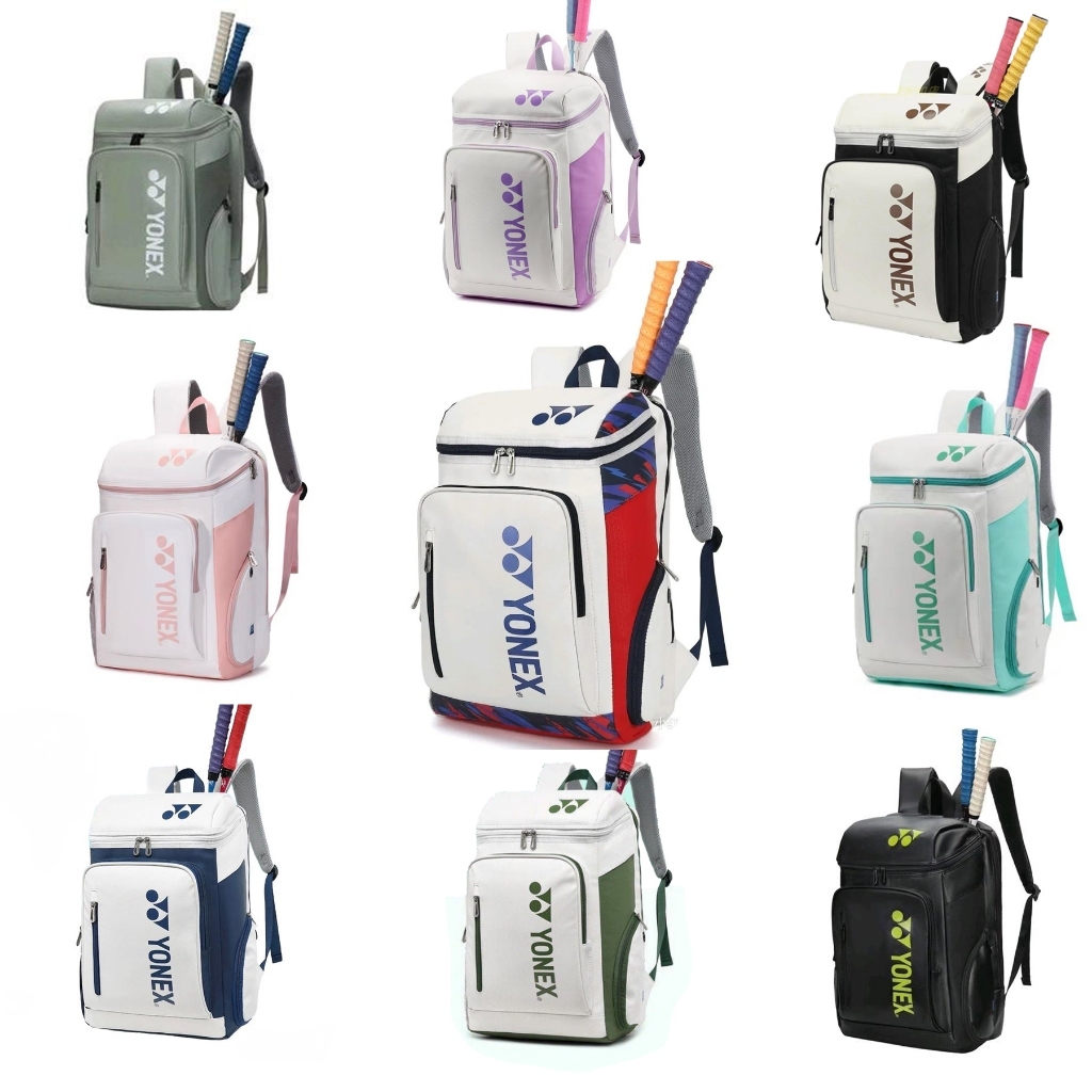 Yonex Badminton Bag Backpack Men's Professional High Capacity Training Tennis Racquet Bag Portable
