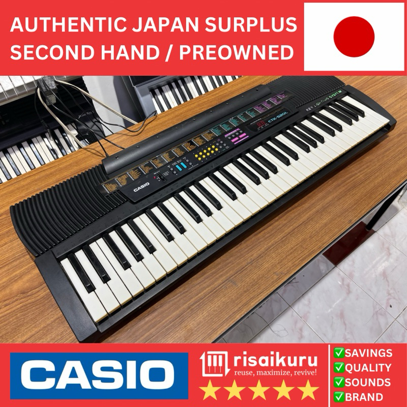 CASI0 CTK-520L Piano Keyboard Organ 61 Keys with Key Lighting – Great for Beginners and Church Use