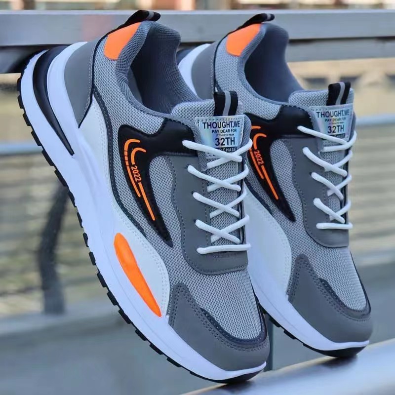 Korean Running Sport Shoes For Men Casual Mesh Sneakers Men's Basketball Rubber School Shoes For Men