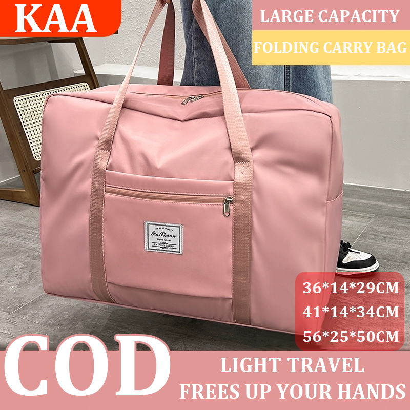KAA Folding Carry Bag Large Capacity Travel Bag Handbag Travel Bag Women Multifunctional Bag #7678