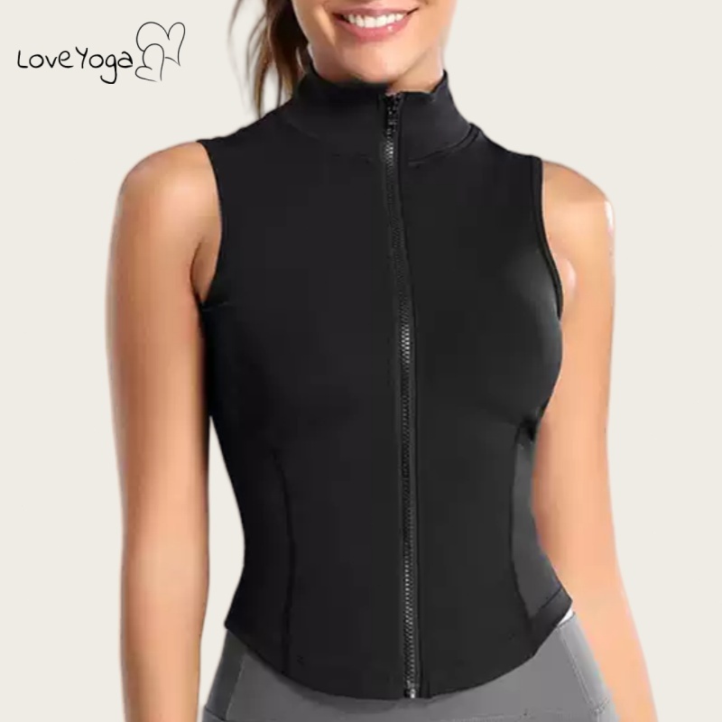 LoveYoga Women Elastic Tight Vest Sweat-absorbent Yoga Clothes Sport Slim Fit Tank Top Workout Gym