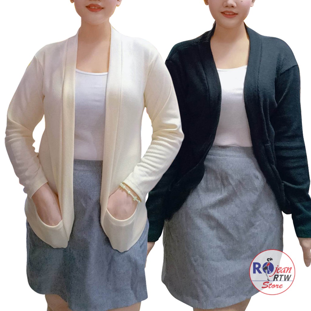 Cardigan/Blazer with 2 Sides Pocket for Women M/L