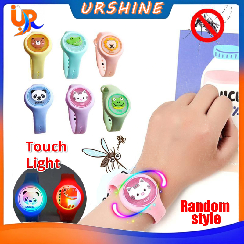 Natural Mosquito Baby Repellent Watch Cartoon Anti Mosquito Watch for Kids Baby Children With Led
