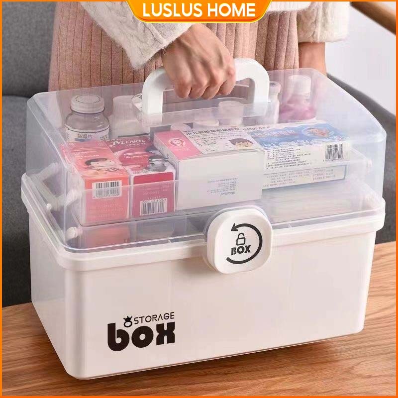 LUS Medicine organizer Box Travel Family Medicine Multipurpose First Aid Kit Storage Box