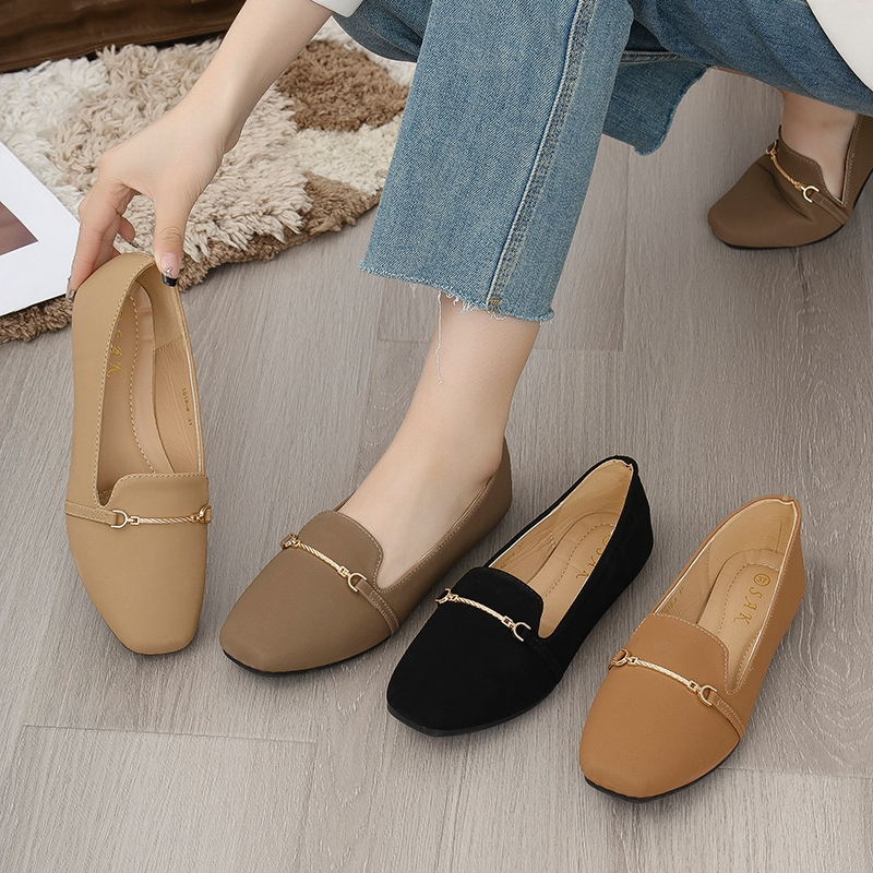 New ssppor123 Korean fashion Loafer Flat Shoes Casual Dollshoes 5018-8 SIZE 35-40