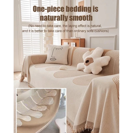 COD double-sided chenille sofa fabric seasonal universal fashion anti slip cover blanket sofa cover