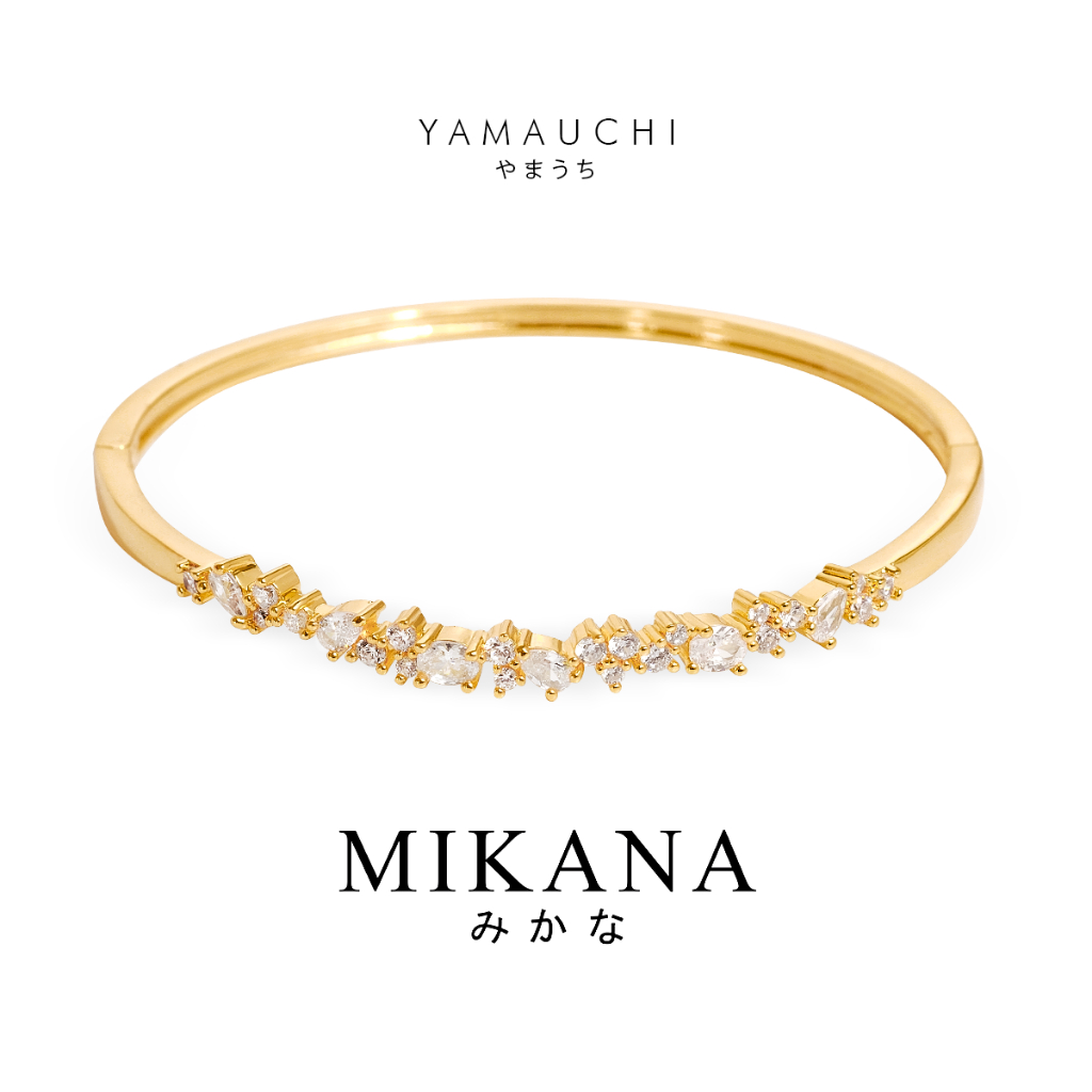 Mikana Gold Plated Yamauchi Stardust Bangle Bracelet for Women Fashion Accessories bangles bracelets