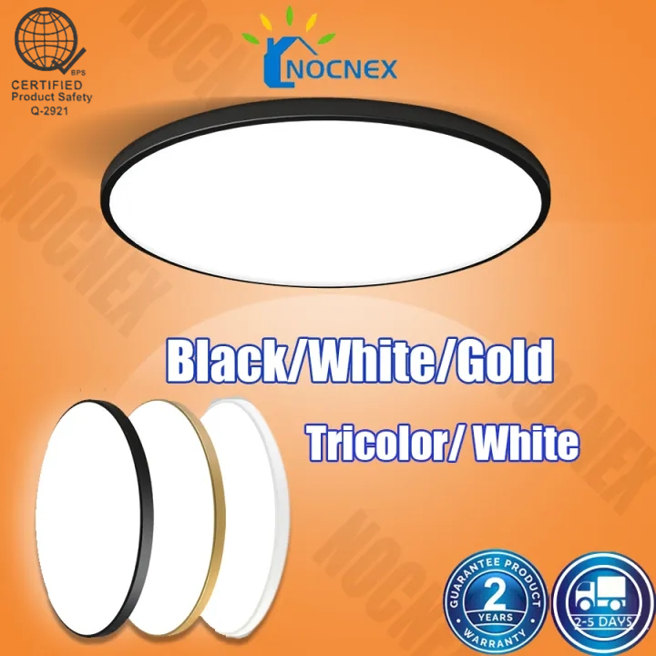 Nordic Tri Color Chandelier Ceiling Lights LED Ultra-Thin Waterproof Super Bright Ceiling Lamp