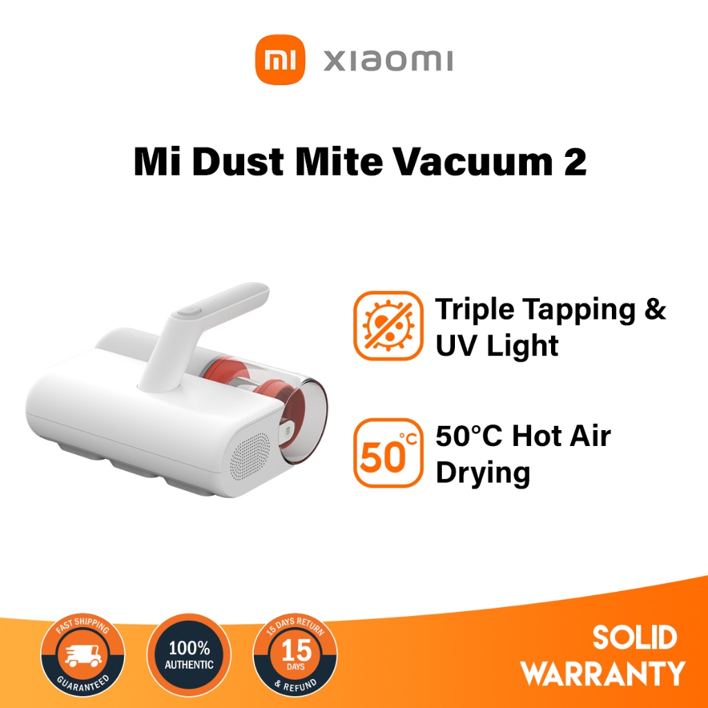 [1Year Warranty] Xiaomi Dust Mite Vacuum 2 EU Mite Remover Vacuum Cleaner 12KPa UV-C Sterilization