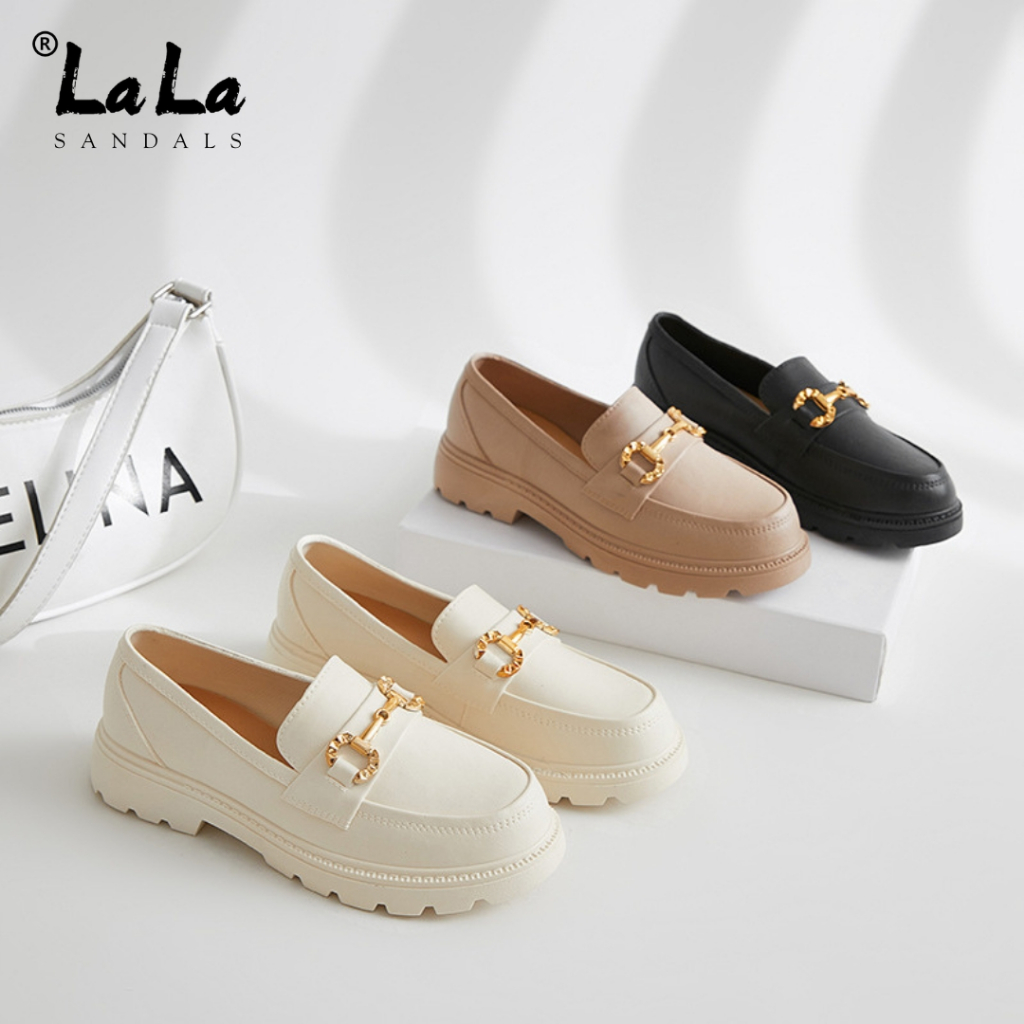 LALA New Design Ladies Shoes Stylish Loafer Korean Footwear for Women