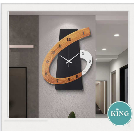 Life in art clock brown and black wall decorative wall hanging clock 45cmx30cm