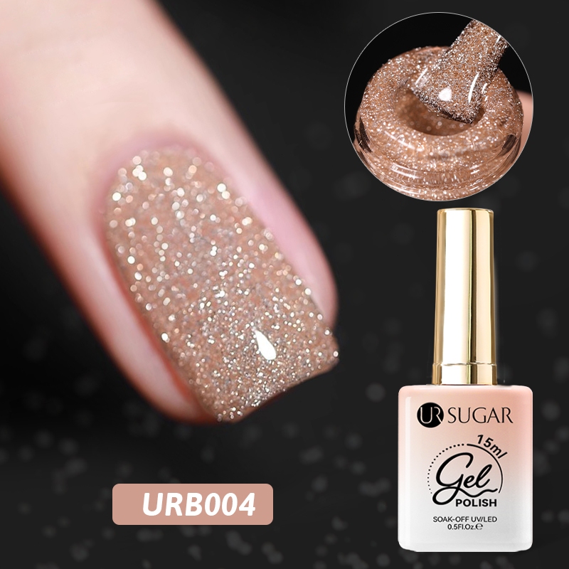 15ml Reflective Glitter Gel Nail Polish Sparkling Hybird Soak Off Nail Art UV LED Varnishes