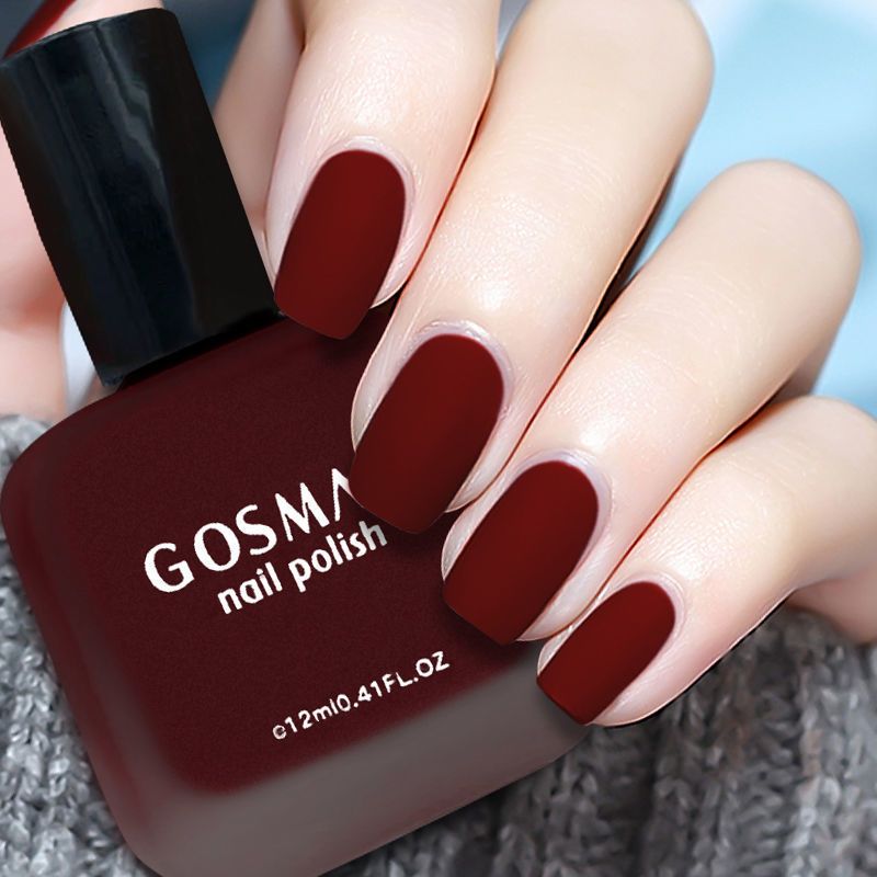 Matte Nail Polish No Need To Use UV Lamp Fast Dry Nude Pink Nail Polish Cutics Nail Polish Tool Set