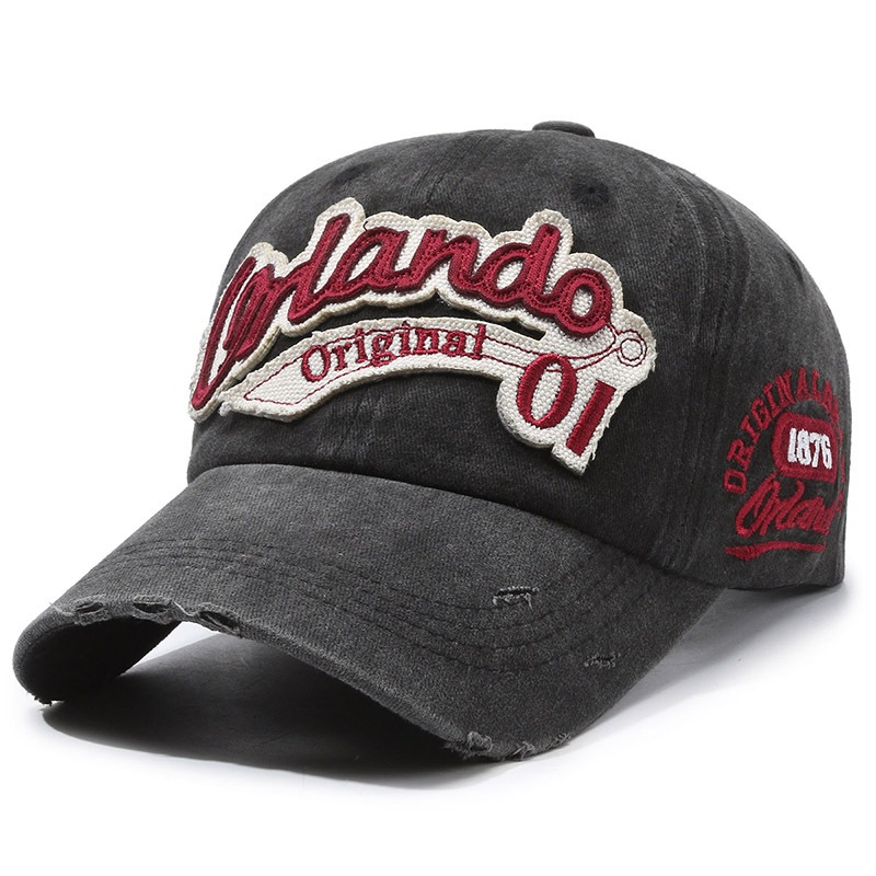 INS HOT Denim Baseball Cap Hat For Women Men Vintage Hat Letter Embroidery Sports Caps Retro Street