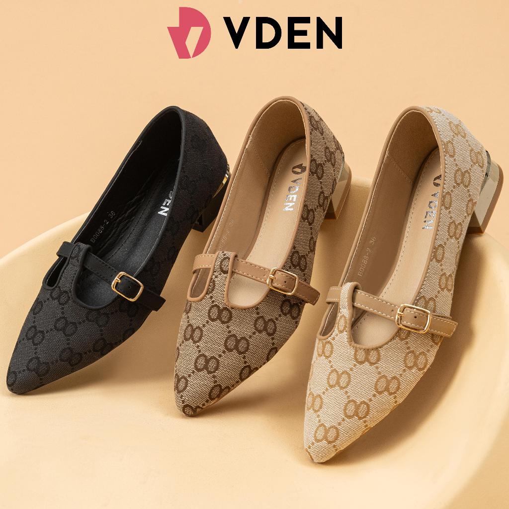 VDEN Women's Pointed Toe Loafers Shoes Old Money Style Slip-on Shoes For Women 1.1INCH/3CM B0088-2