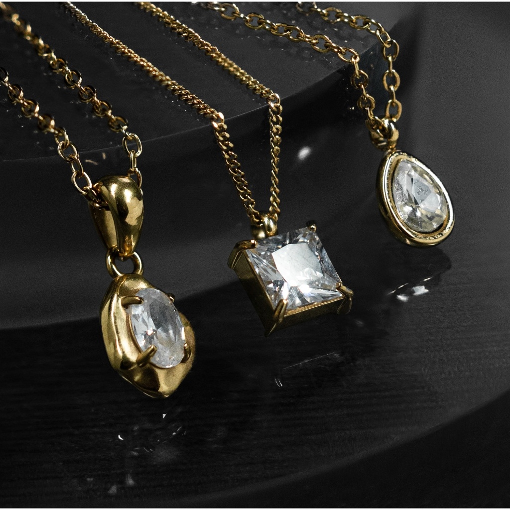 Burvon Clash Collection Necklaces (Elegant Pendant Jewelry)