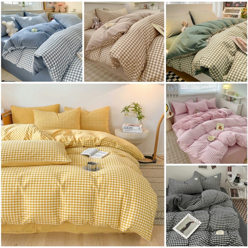 Janie Home(COD) 5in1 Garterized Bedsheet With Comforter singel/double/queen/king size beddings