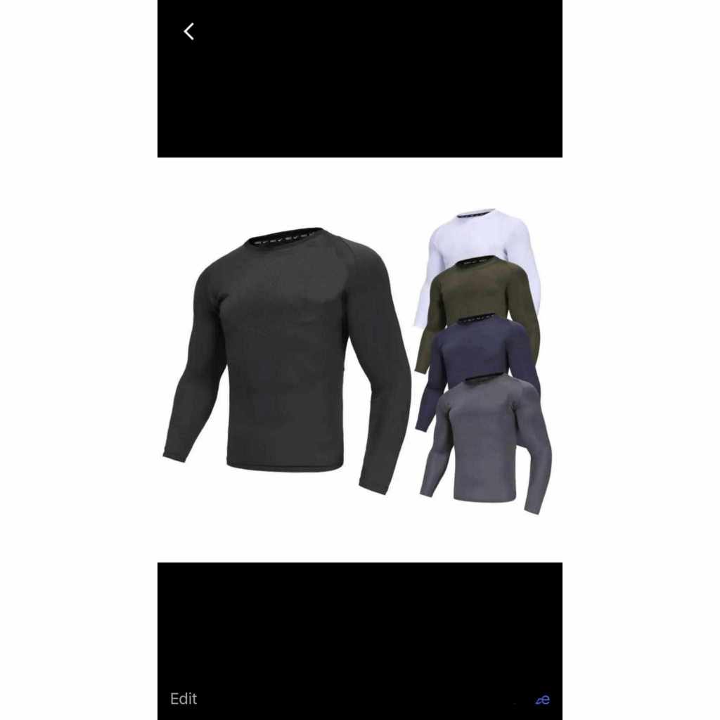 rush guard outdoor windproof long-sleeved fitness clothing men’s training quick-drying tights, dust-