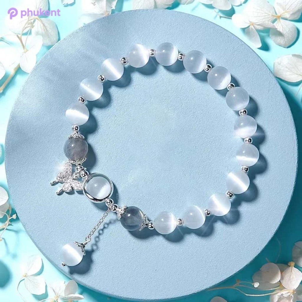 COD❤️Cat Eye Stone Animal Bracelet Niche Design Lucky Cat Eye Bracelet Best Friends Gift✨Phukent