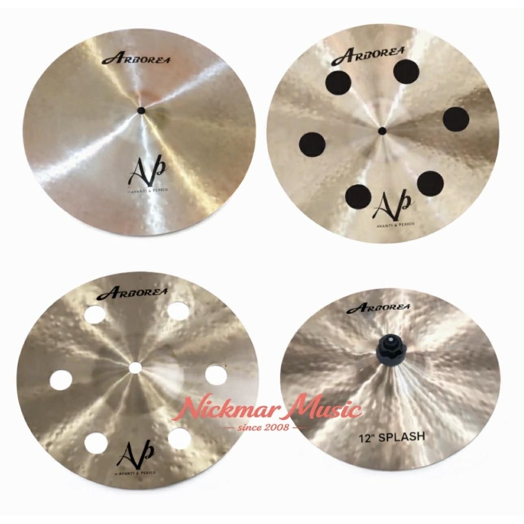 6" 8" 10" 12" Arborea AP traditional splash cymbals B20 cast bronze ozone splash mini china