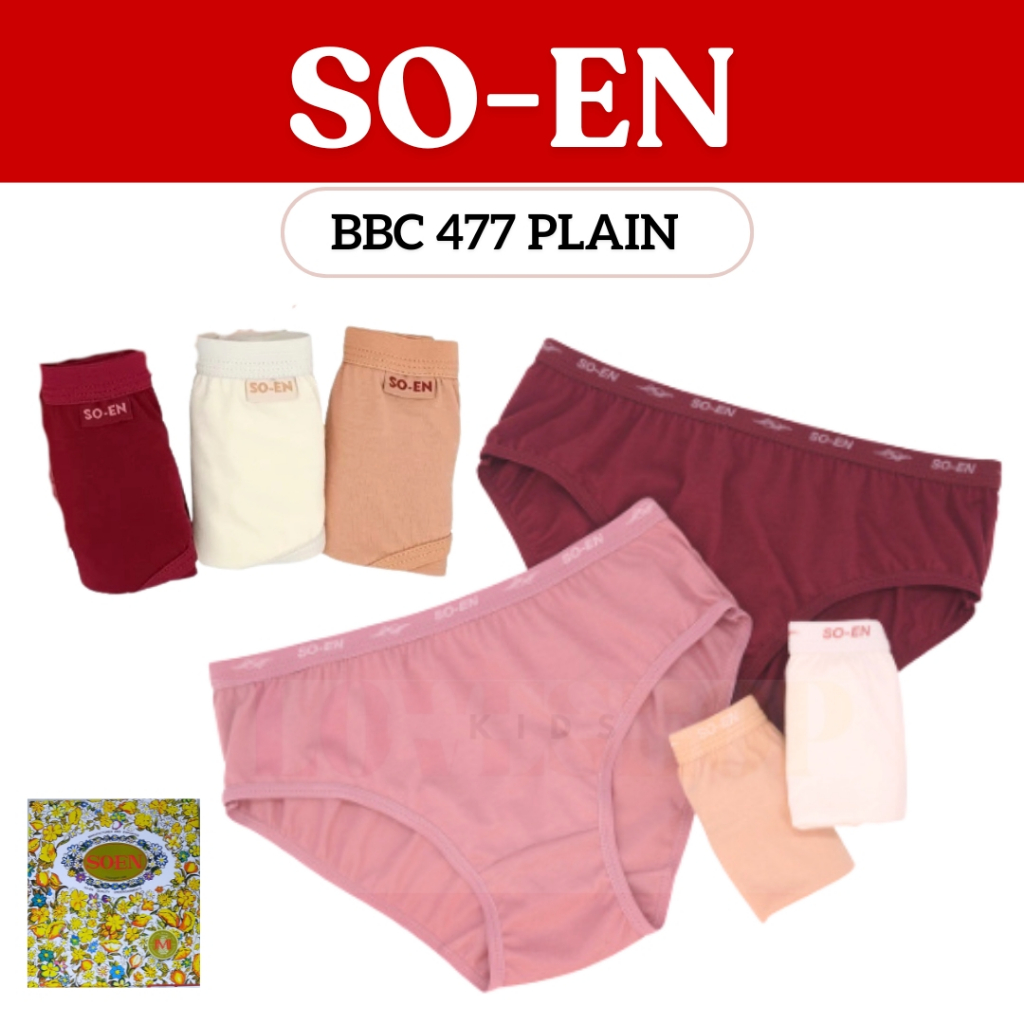 SOEN BIKINI PANTY PURE COTTON 1 DOZEN CODE 477