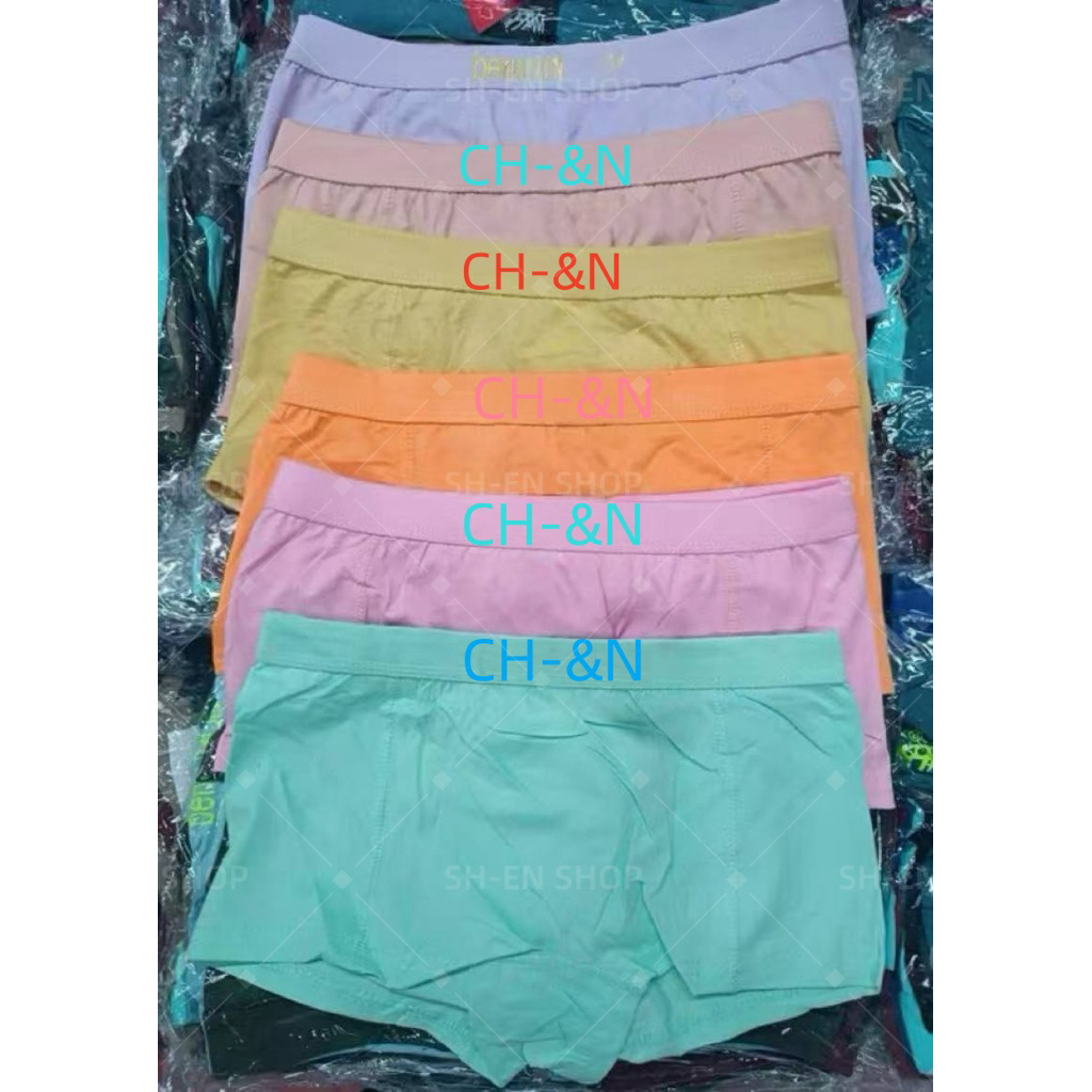 CH&N 6-12 PCS Women’s Boxer boyleg Cotton boxer shorts for Women’s Plain safety pants Underwear