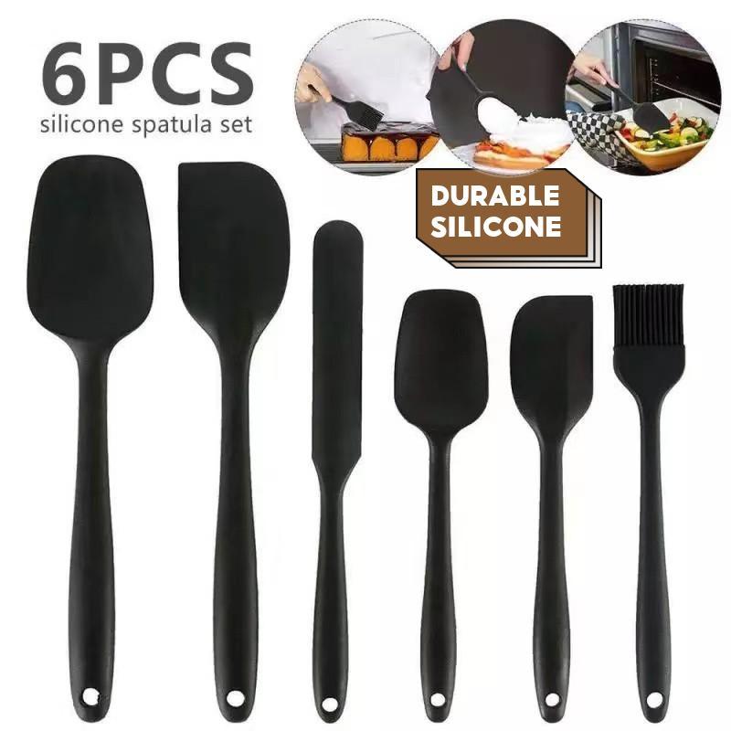 【COD】6Pcs Silicone Baking Spatula Cake Cream Spatulas Heat-Resistant Non-stick Kitchen Utensils