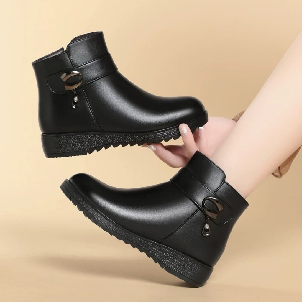 #718 New Anti Slip Fashionable Zipper Ankle Boots
