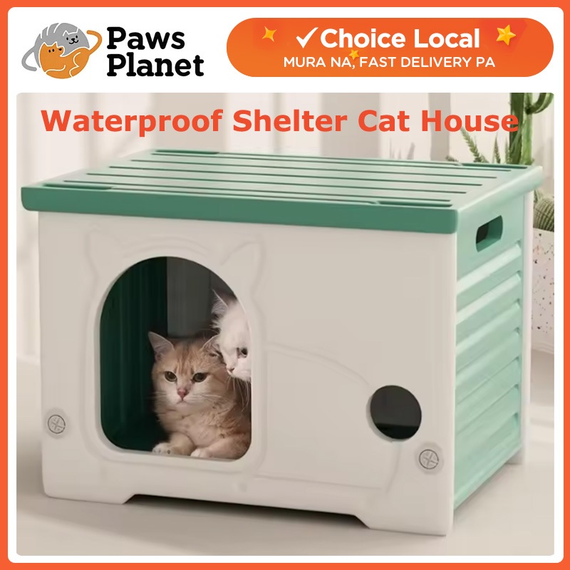 Waterproof Stray Cat House Portable Cats Plastic Pet House Outdoor Cat Dog Shelter Indoor Cat Bed
