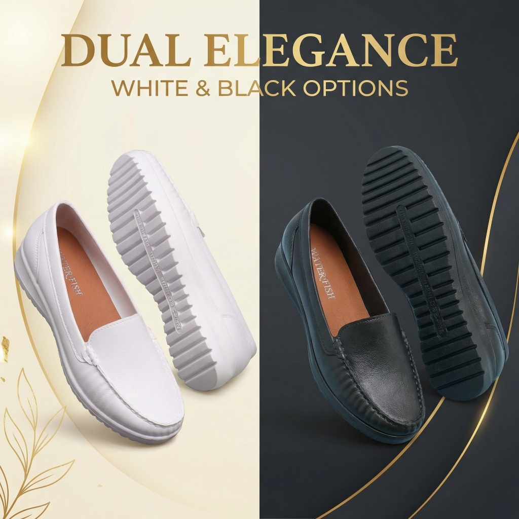 Womens' Fashion Nurse Shoes Soft Sole Loafers Flat Bottom White Sneaker Size 36-41