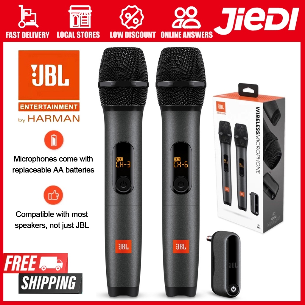 JBL Wireless Microphone Professional Handheld Wireless Microphone Suitable for 6.5mm Speaker