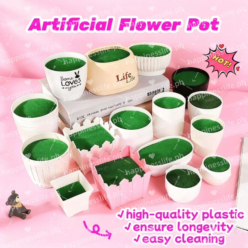 Simulated Artificial Flower Pot Flower Vase For Home Garden Decoration twist stick decorative Pot