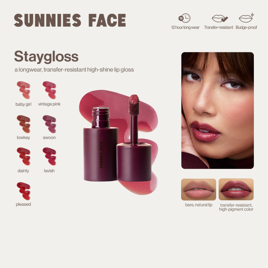 Sunnies Face Staygloss [Longwear, Transfer-Resistant Lip Gloss​]