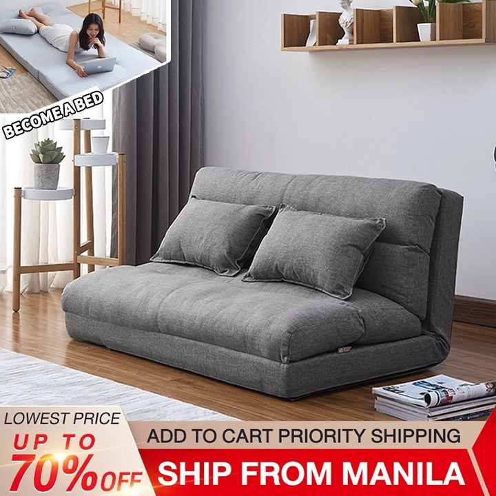 BAIERDI style tatami lazy sofa bedroom foldable multifunctional small apartmentsofa bed dual purpse