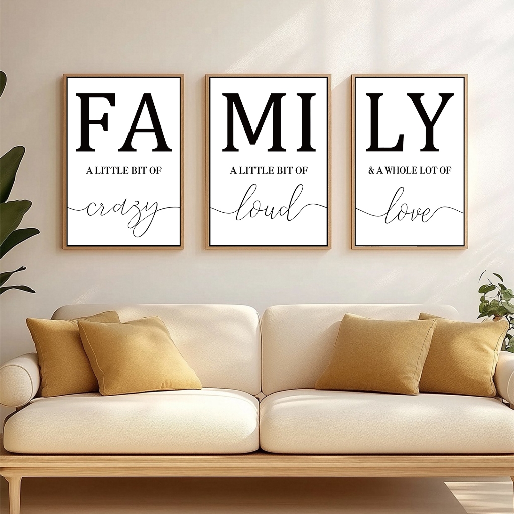 3PCS/SET AESTHETIC WALL DECORATION DISPLAY POSTER SENCE PRINT ART FRAME LIVING ROOM