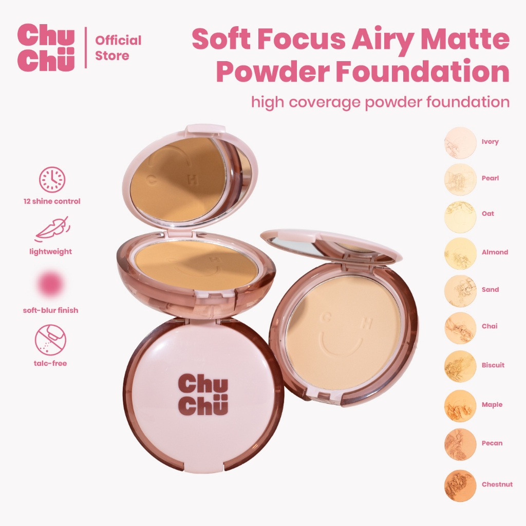Chu Chu Beauty Soft Focus Airy Matte Powder Foundation