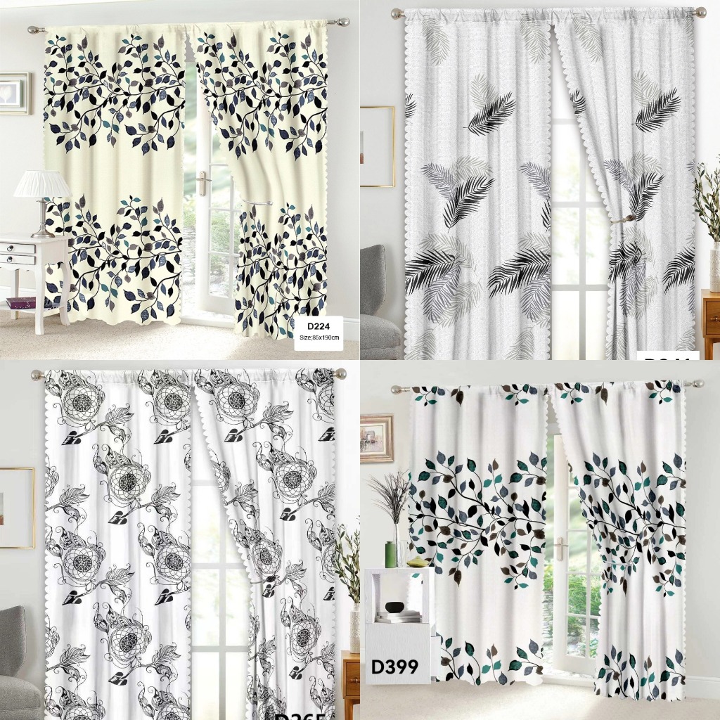 1PCS White Flower Home Decorations Curtains Kurtina Window Door Bedroom on sale Curtain 85*190cm