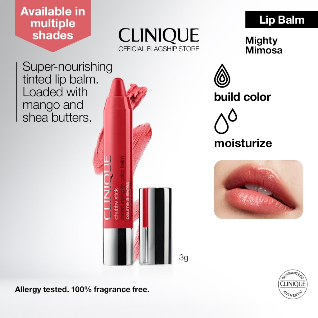 Clinique Chubby Stick Moisturizing Lip Color Balm 3g | Foolproof, Easy-to-Apply, Hydrating Formula