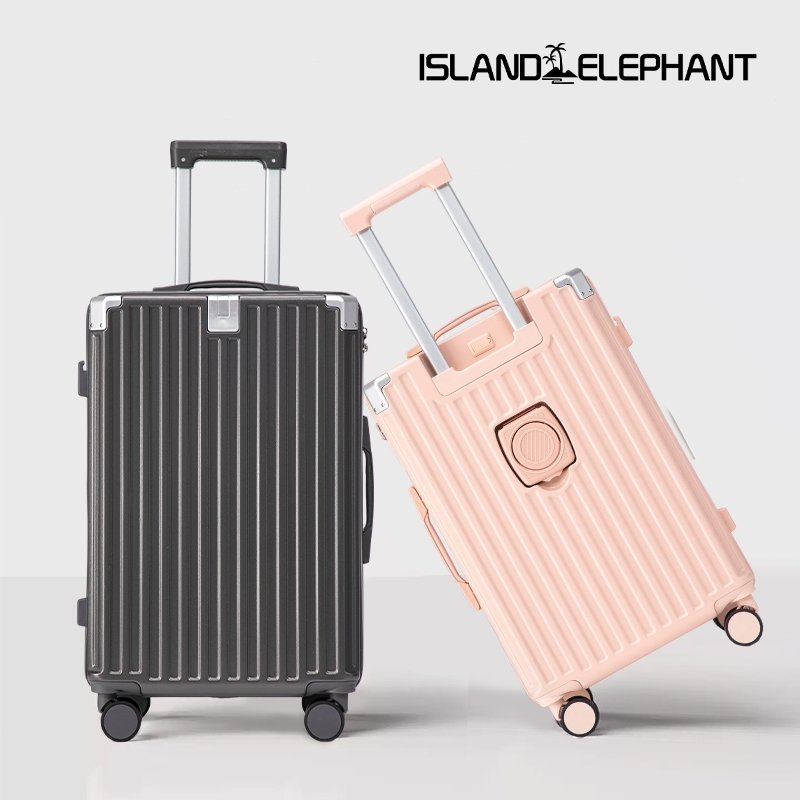 ISLAND ELEPHANT CAREFREE Series Maleta Luggage Travel Bag 20/24/28inch Suitcase With USB Cup Holder