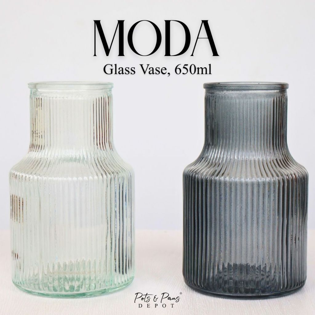 MODA DESK GLASS VASE | FOR PLANTS