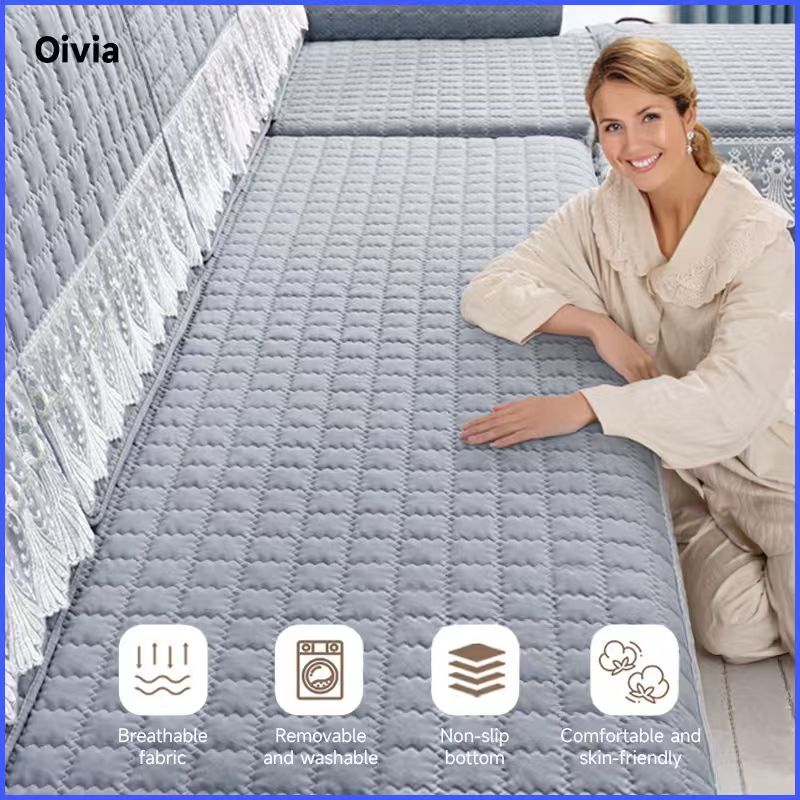 【Upgrade】Oivia Sofa Cushion 1/2/3/4 Seater Sofa Cover Set Stretchable New Style Detachable Non-Slip