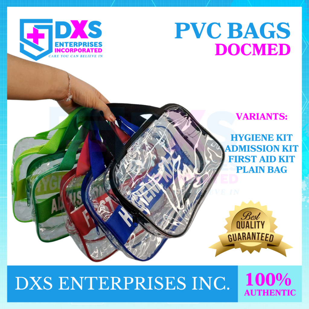 PVC TRANSPARENT BAG PLAIN BAG FIRST AID KIT ADMISSION KIT HYGIENE KIT