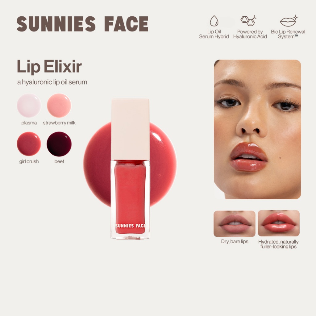Sunnies Face Lip Elixir [A Hyaluronic Lip Oil Serum]
