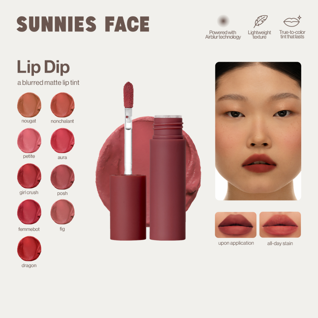Sunnies Face Lip Dip [Blurred Matte Lip Tint]