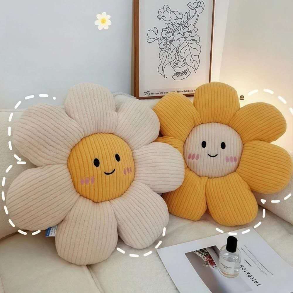 Daisy Pillows Flower Throw Pillow Cute Flower Shaped Pillow Decorative Throw Pillow Soft NB25445