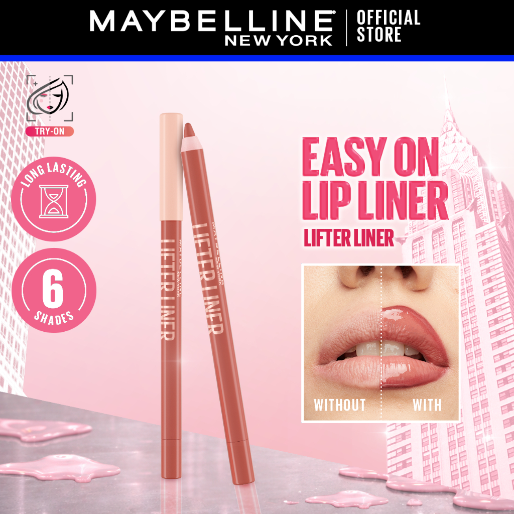 Maybelline Lifter Liner Lip Liner Makeup with Hyaluronic Acid