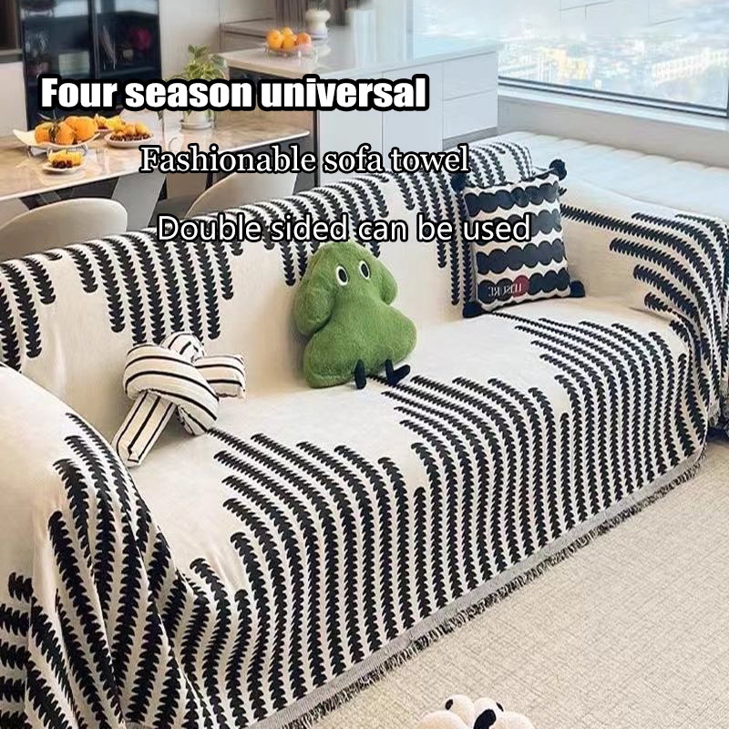 COD Four Seasons Sofa Cover, Sofa Towel, Double sided Sofa Blanket, Elastic Sofa Cover, Modern Sofa